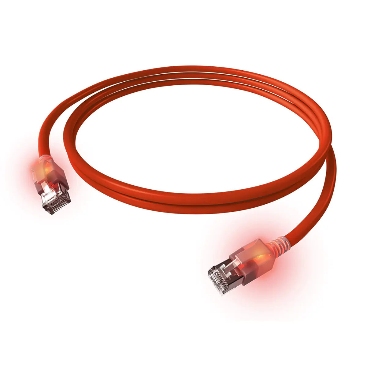 saCon - Patch-Kabel - RJ-45 (M) zu RJ-45 (M) - 7 m - SFTP - CAT 6a - IEEE 802.5/IEEE 802.3 - halogenfrei - Rot