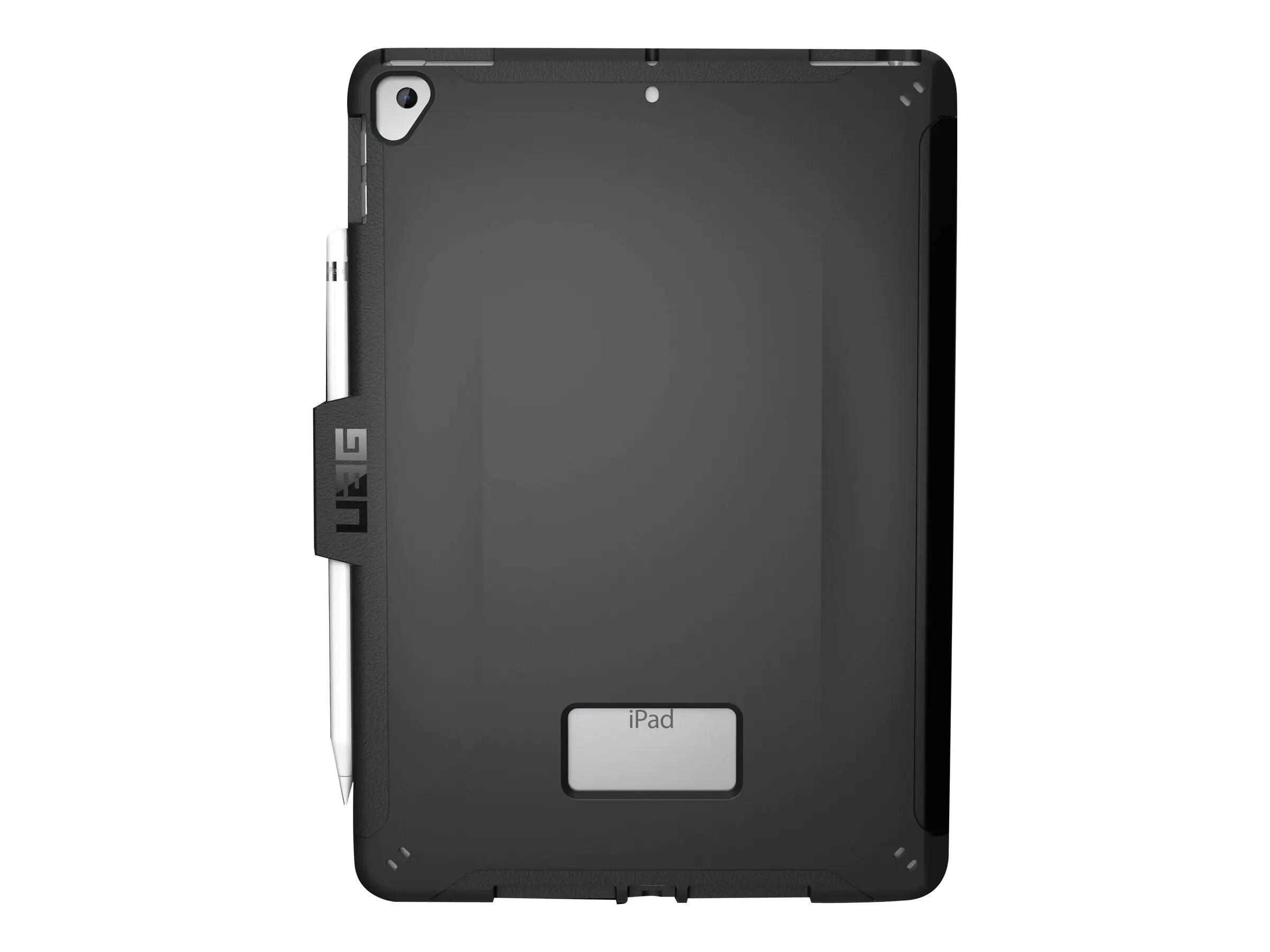 Urban Armor Gear UAG Rugged Case for iPad 10.2-in (7/8 Gen, 2019/2020) - Scout Black - Flip-Hülle für Tablet - Schwarz - 10.2" - für Apple 10.2-inch iPad (7. Generation, 8. Generation)