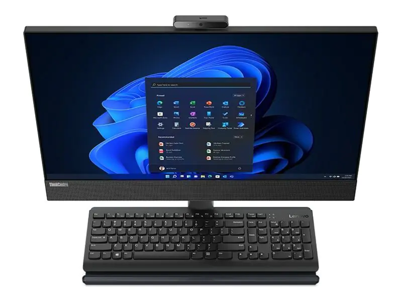 Lenovo ThinkCentre M90a Gen 3 11VF - All-in-One (Komplettlösung) - mit voll funktionsfähigem Monitorständer - Core i5 12500 / 3 GHz - vPro Enterprise - RAM 16 GB - SSD 512 GB - TCG Opal Encryption, NVMe, Performance - DVD-Writer - UHD Graphics 770 -