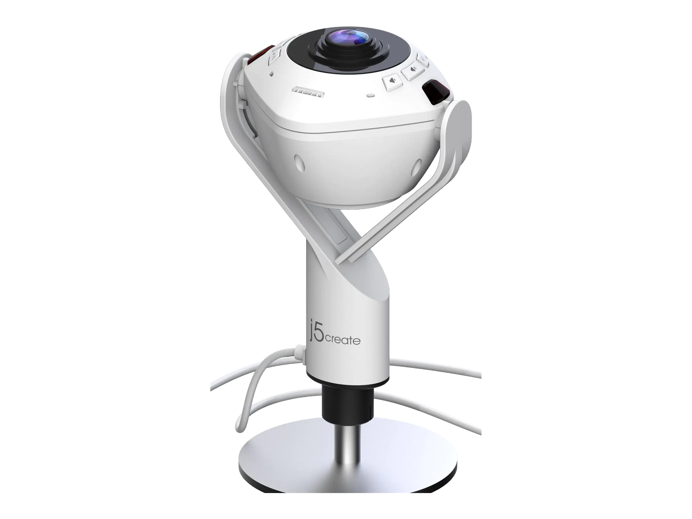 J5Create JVU368-N - Konferenzkamera - Schwenken/Zoom - Farbe - 5 MP - 1920 x 1080 - 1080p - Audio - USB 2.0 / USB-C - MJPEG, YUV, H.264 - Gleichstrom 5 V - TAA-konform