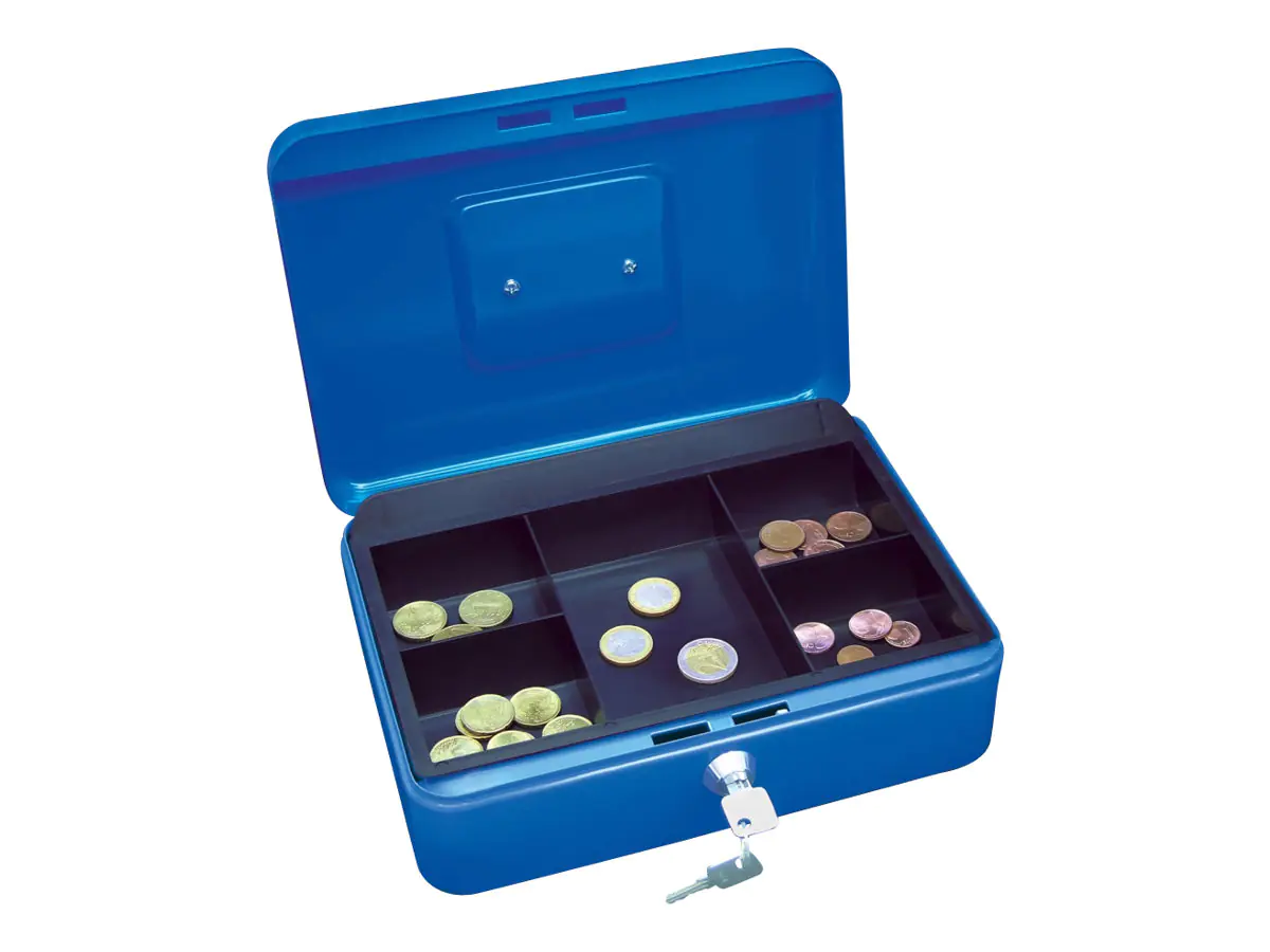 WEDO Gr.3 - Geldkassette - Stahl - blaue Pulverbeschichtung 145303X