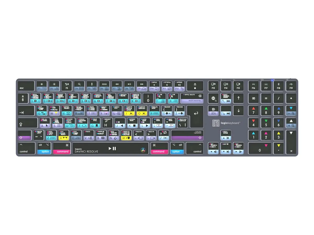 Logickeyboard DaVinci Resolve TITAN - Tastatur LKB-RESB-TM-UK