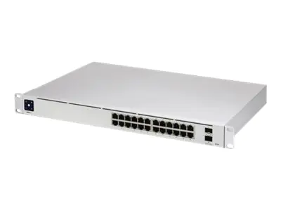 Ubiquiti UniFi Switch USW-Pro-24-POE - Switch - managed - 24 x 10/100/1000 (16 PoE+, 8 PoE++) + 2 x 10 Gigabit SFP+ (Uplink) - Desktop, an Rack montierbar - PoE++ (400 W) Ubiquiti UniFi Switch USW-Pro-24-POE - Switch - managed - 24 x 10/100/1000 (16 PoE+, 8 PoE++) + 2 x 10 Gigabit SFP+ (Uplink) - Desktop, an Rack montierbar - PoE++ (400 W)