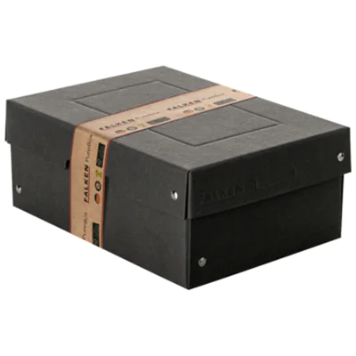 Falken Aufbewahrungsbox PureBox Black 18 x 10 x 25 cm (B x H x T) DIN A5 Pappe schwarz Falken Aufbewahrungsbox PureBox Black 18 x 10 x 25 cm (B x H x T) DIN A5 Pappe schwarz