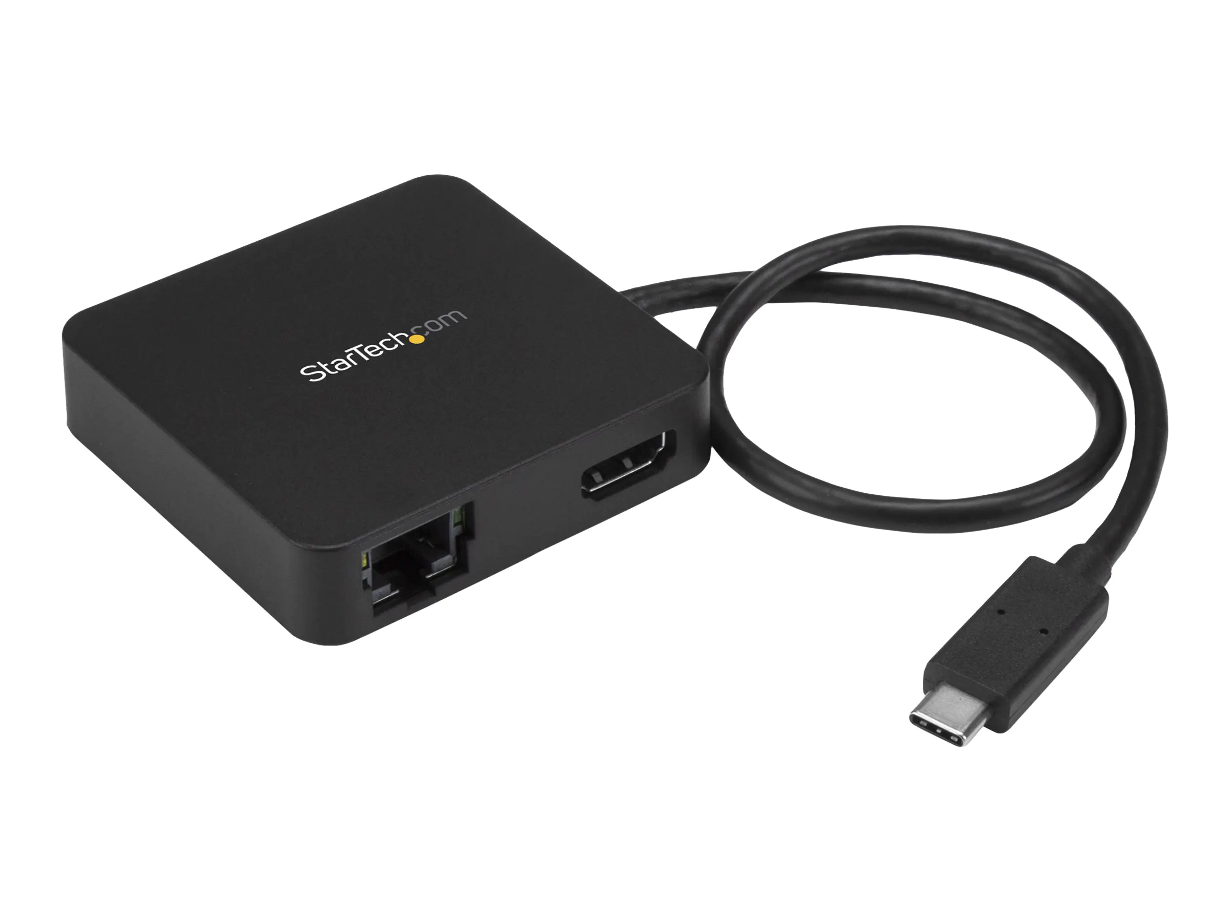 StarTech USB-C Multiport Adapter - USB Typ C auf 4K HDMI / USB 3.0 / Gigabit Ethernet - Powered USB Hub - USB-C zu USB Adapter - Externer Videoadapter - USB-C - HDMI - Schwarz