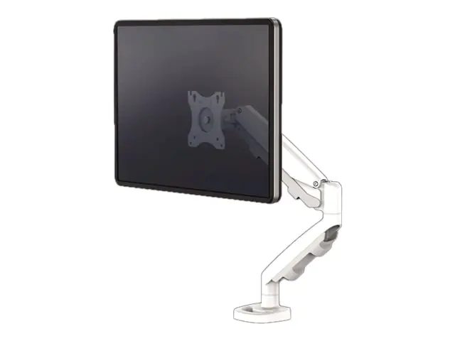 Fellowes - Befestigungskit - einstellbarer Arm - für Monitor - Stahl - weiß, RAL 9016 - Bildschirmgröße: 25.4-76.2 cm (10"-39") - Klemmmontage, Tülle, Tischmontage