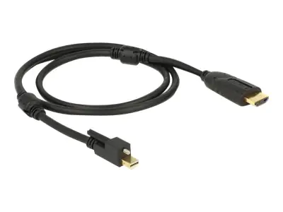 Delock - Adapterkabel - Mini DisplayPort männlich zu HDMI männlich - 2 m - Schwarz - 4K Unterstützung