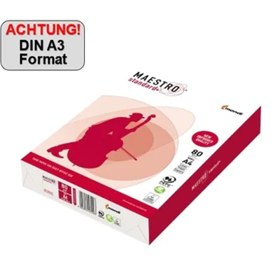MAESTRO Kopierpapier Standard Plus 94928B80B A3 80g ws 500 Bl./Pack MAESTRO Kopierpapier Standard Plus 94928B80B A3 80g ws 500 Bl./Pack