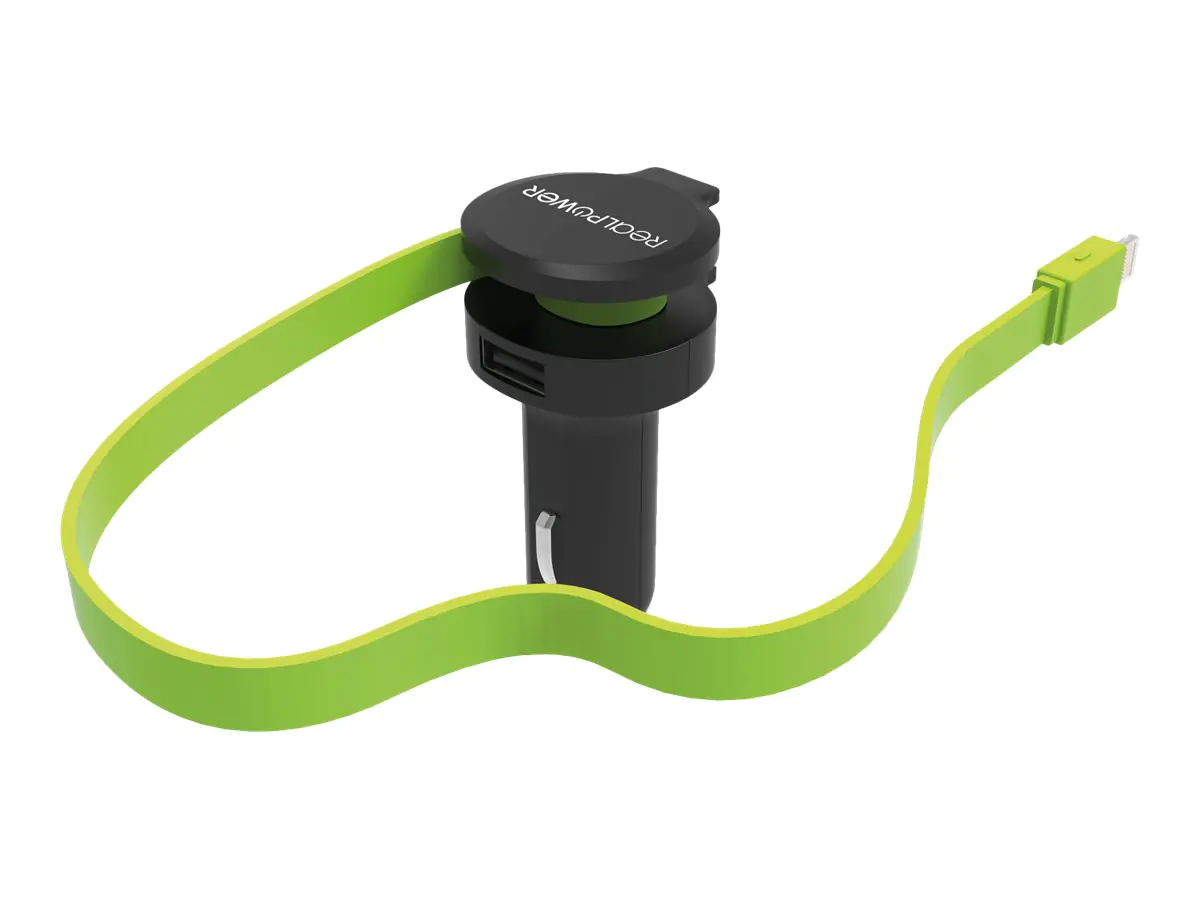 RealPower Auto-Netzteil - 4.8 A - 2 Ausgabeanschlussstellen (USB, Lightning) 257637
