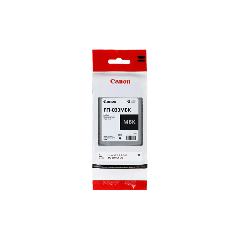 Canon PFI-030MBK - 55 ml - mattschwarz - Original - Tintenbehälter - für imagePROGRAF TA-20, TA-20 MFP L24ei, TA-30, TA-30 MFP L36ei