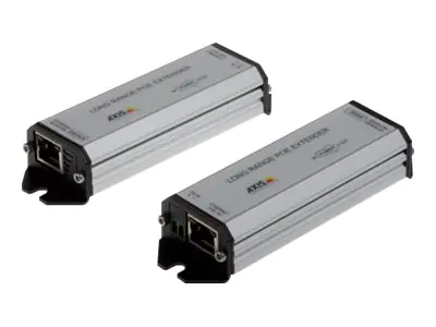 AXIS Long range PoE Extender kit - Repeater - 100Mb LAN - 10Base-T, 100Base-TX - RJ-45 / RJ-45 - bis zu 1 km - für AXIS AXIS P3245, C1410, D3110, M4308, P1385, P1455, Q1942, Q1951, Q1952, Q6315, W400