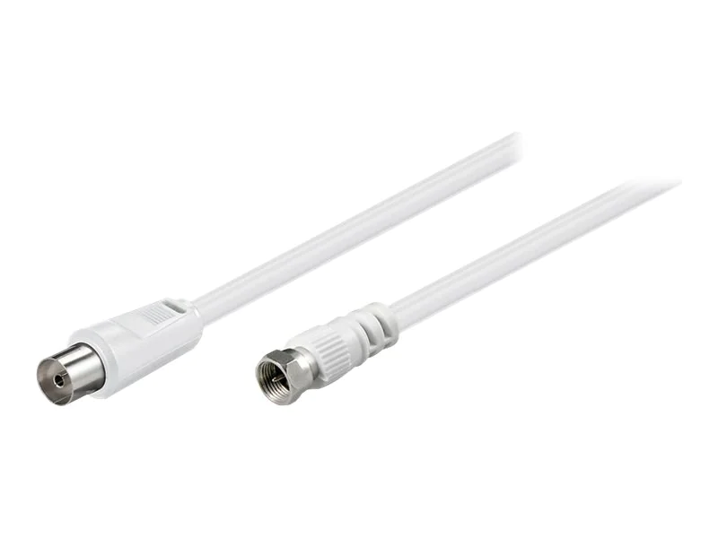 Goobay SAT-/Antennen-Adapterkabel ( Koax-Buchse, CCS, PVC-5 mm, 1.5 m, weiß, 1,5 m, 3C-2V, F-Typ, Koaxial, Weiß 11829