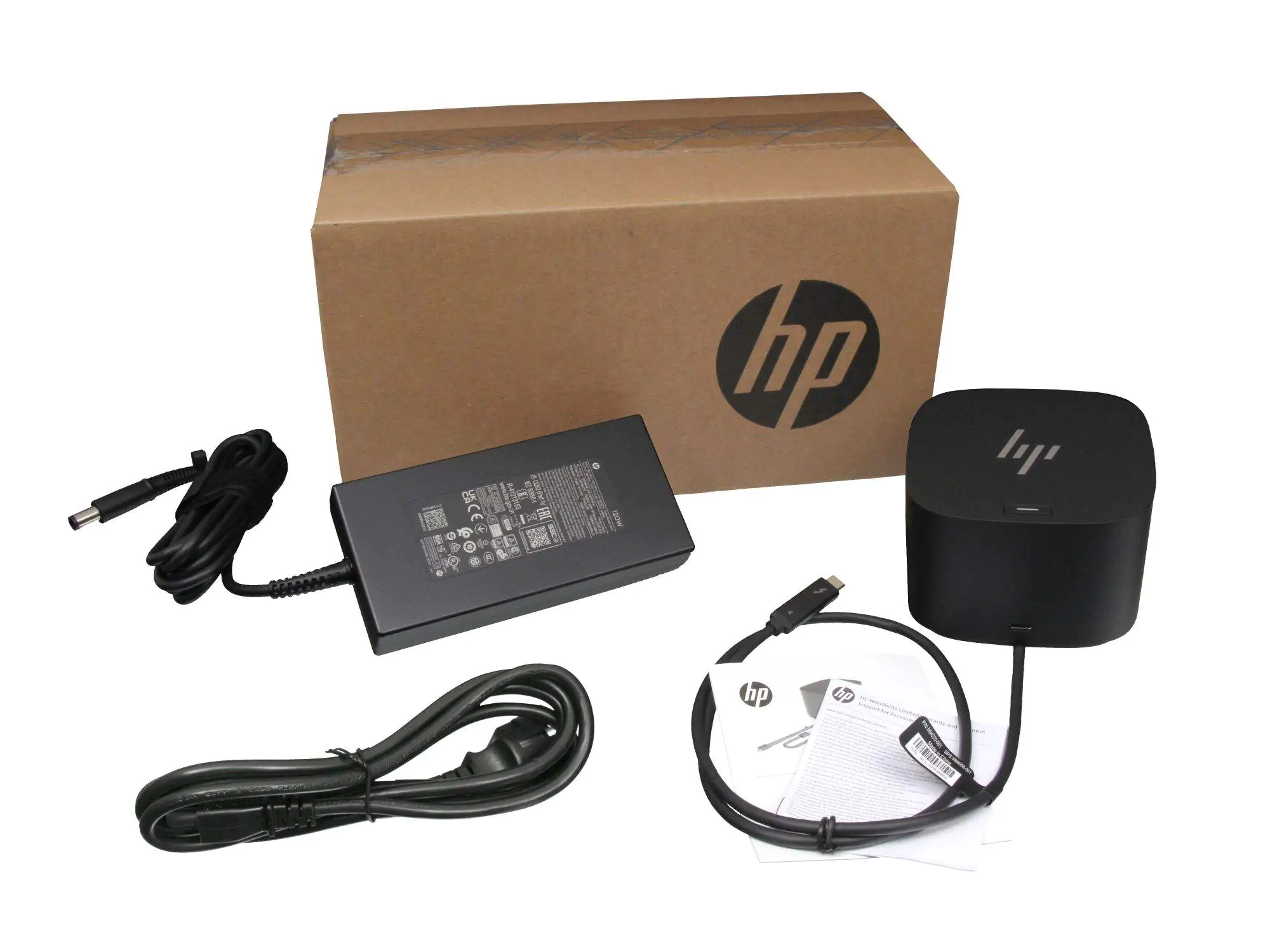 HP Thunderbolt Dock G4 - Dockingstation - HDMI, 2 x DP, Thunderbolt, USB-C - 1GbE, 2.5GbE - 120 Watt - für Elite Mobile Thin Client mt645 G7; Pavilion x360 Laptop; Pro x360; ZBook Fury 16 G9