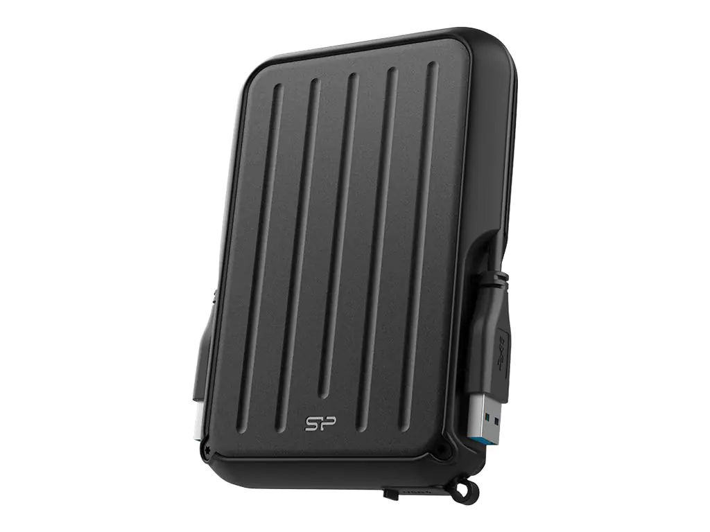 SILICON POWER Armor A66 - Festplatte - 4 TB - extern (tragbar) - USB 3.2 Gen 1 - Schwarz/Schwarz