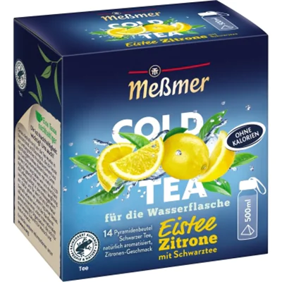 Meßmer Tee Cold Eistee Zitrone 14 Btl./Pack. Meßmer Tee Cold Eistee Zitrone 14 Btl./Pack.