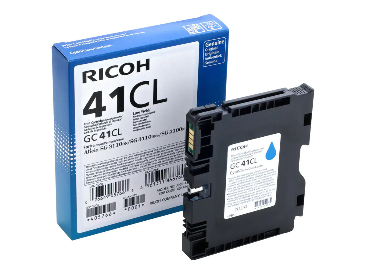 Ricoh GC 41CL - Low Yield - Cyan - original 405766