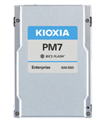 KIOXIA PM7-R Series KPM7VRUG3T84 - SSD - Enterprise, Read Intensive - verschlüsselt - 3840 GB - intern - 2.5" (6.4 cm) - SAS 24Gb/s - Self-Encrypting Drive (SED)