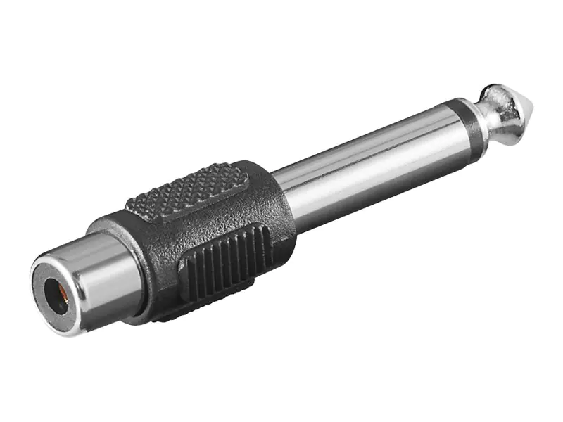 goobay - Audio-Adapter - RCA (W) bis Mono-Stecker (M)