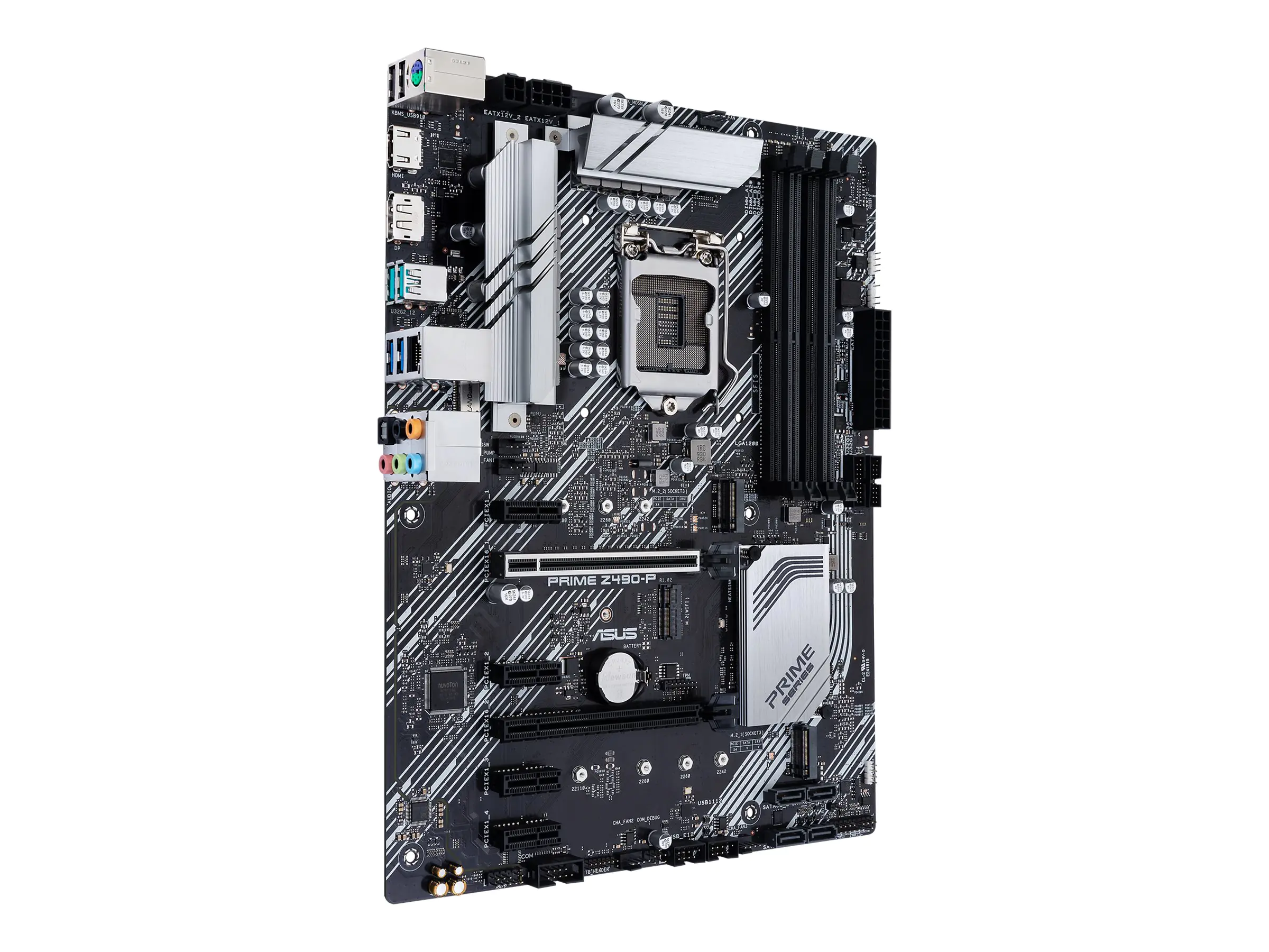 ASUS PRIME Z490-P - Motherboard - ATX - LGA1200-Sockel - Z490 Chipsatz - USB 3.2 Gen 1, USB 3.2 Gen 2 - Gigabit LAN - Onboard-Grafik (CPU erforderlich) - HD Audio (8-Kanal)