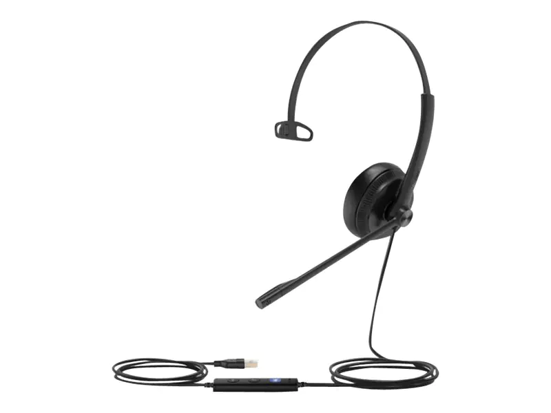 Yealink UH34 Mono - Kopfhörer mit Mikrofon - On-Ear - kabelgebunden - USB - UC-zertifiziert