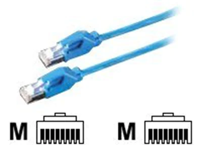 Secomp DRAKA UC400 S27 - Patch-Kabel - RJ-45 (M) zu RJ-45 (M) - 50 cm - FTP - CAT 6 - halogenfrei - Blau