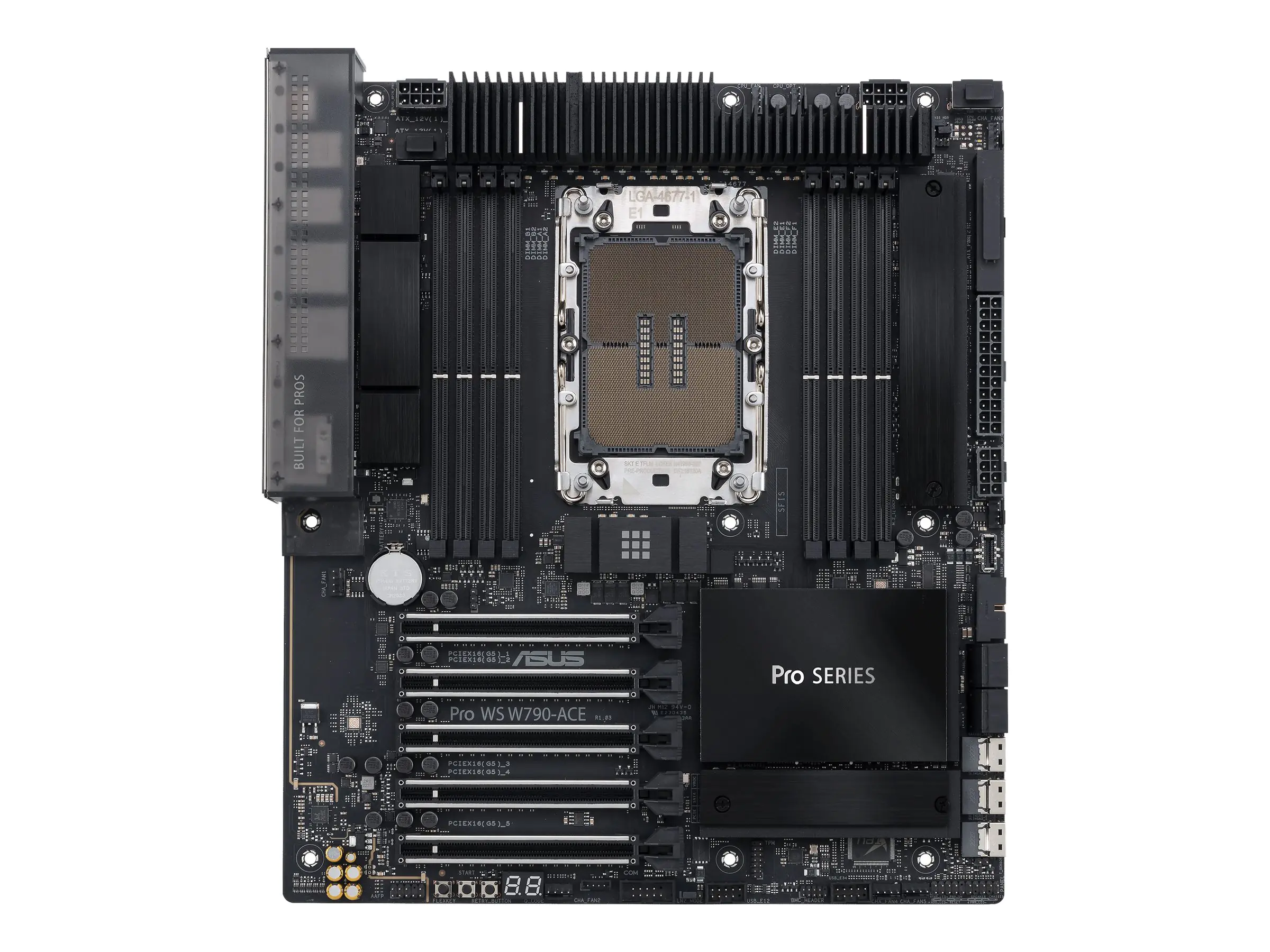 ASUS PRO WS W790-ACE - Motherboard - SSI CEB - LGA4677 Socket-E - W790 Chipsatz - 10 Gigabit LAN, 2.5 Gigabit LAN - HD Audio (8-Kanal)