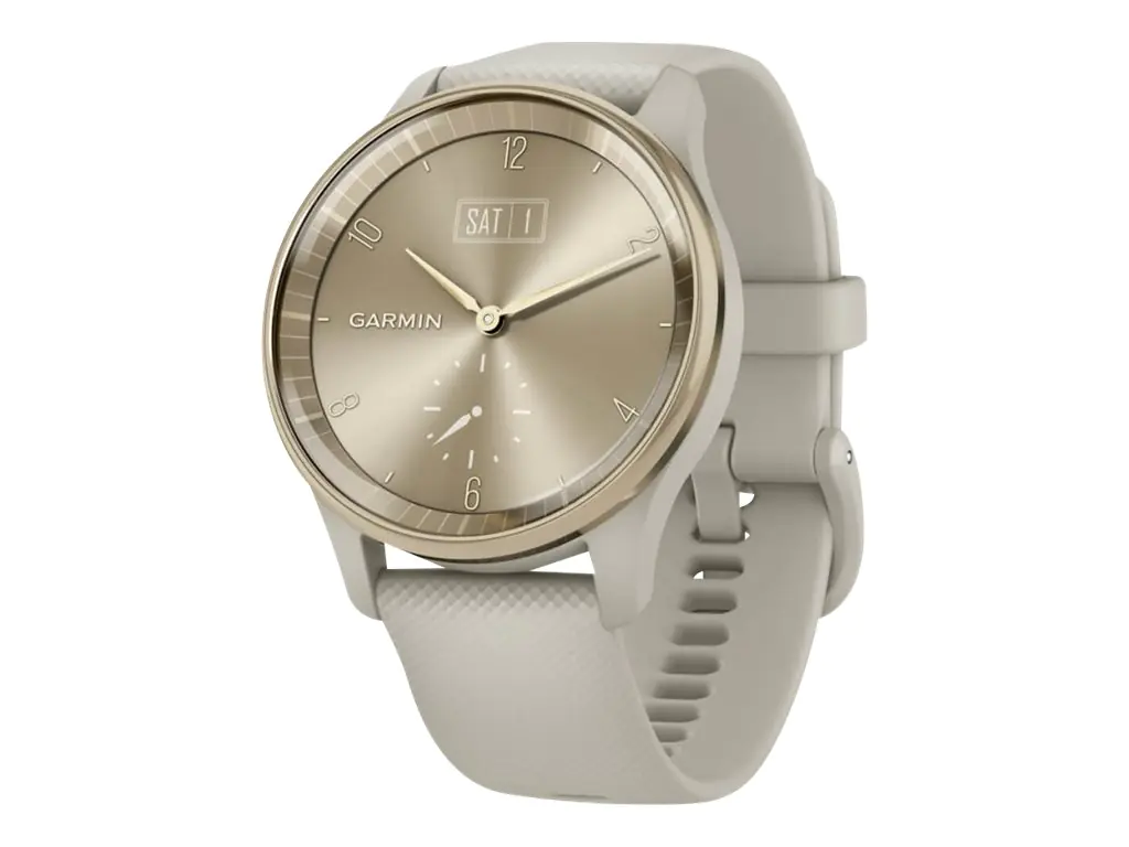 Garmin vívomove Trend - 40 mm - French Gray - intelligente Uhr mit Band - Silikon - Handgelenkgröße: 125-190 mm - einfarbig - Bluetooth, ANT+ - 28.3 g