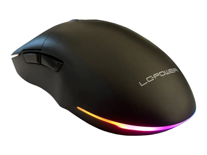 LC-Power LC-M900B-C-W - Maus - optisch - 6 Tasten - kabellos, kabelgebunden - 2.4 GHz, USB-C - kabelloser Empfänger (USB)