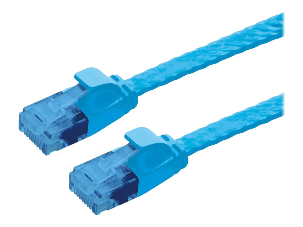 VALUE - Patch-Kabel - RJ-45 (M) zu RJ-45 (M) - 2 m - UTP - CAT 6a - extraflach - Blau