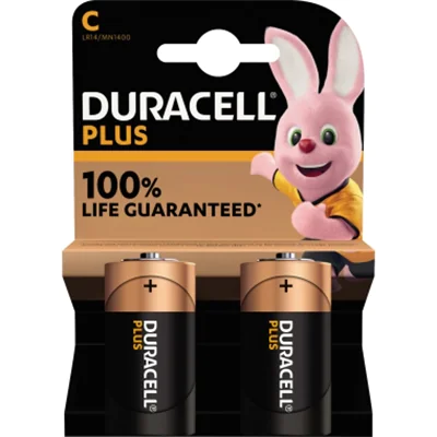 DURACELL Batterie Plus C/Baby LR14 Alkaline 1,5V 2 St./Pack. DURACELL Batterie Plus C/Baby LR14 Alkaline 1,5V 2 St./Pack.