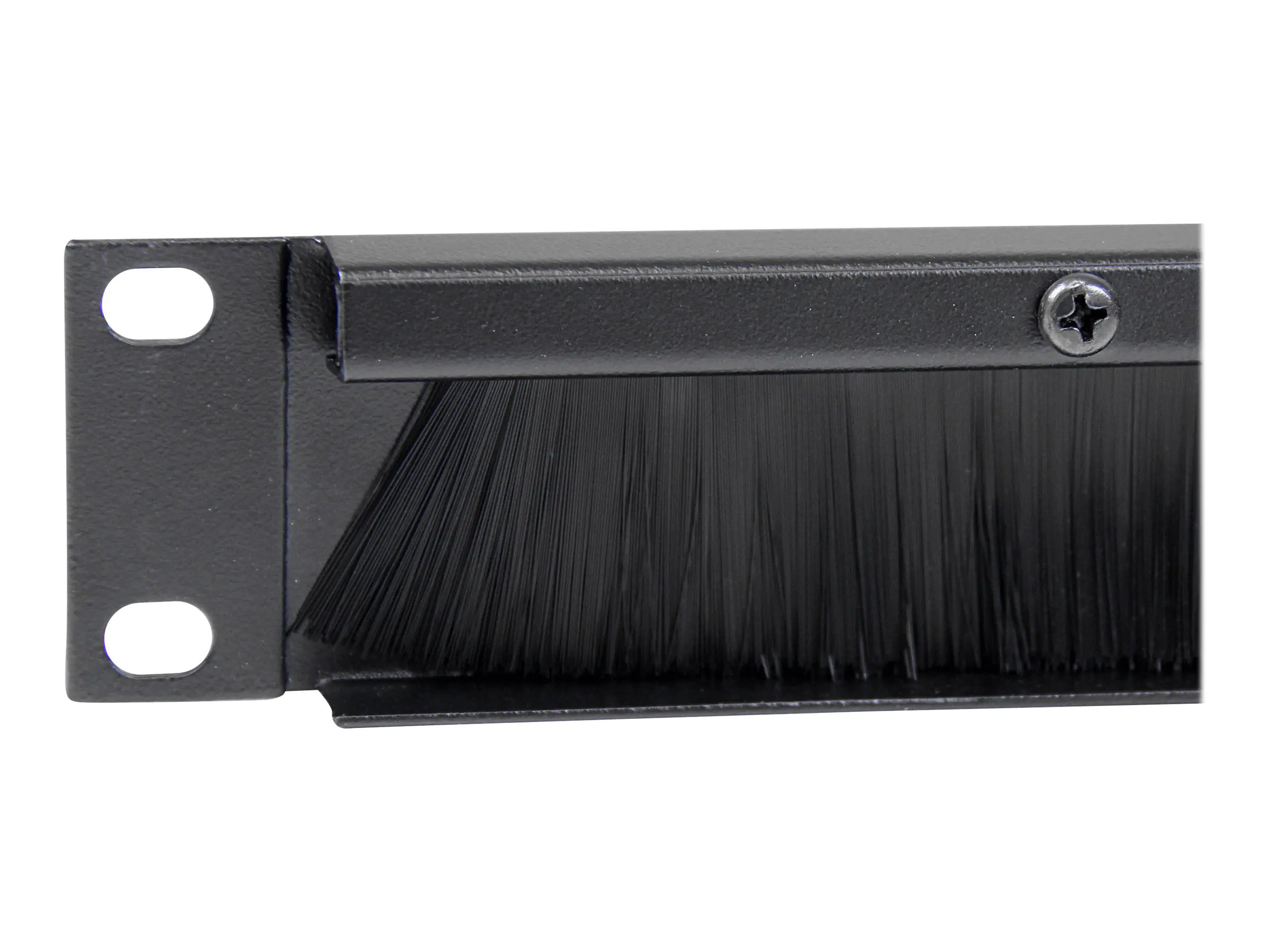 StarTech 1 HE Rackblende mit Bürste zur Kabeldurchführung - Kabelführungsplatte für Schaltschrank - Schwarz - 1U - 48.3 cm (19") - für P/N: RACK-18U-20-WALL-OA, RACK-21U-20-WALL-OA, RACK-24U-20-WALL-OA, RK12OD2, RK3236BKF