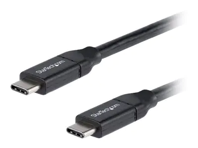 StarTech USB-C auf USB-C Kabel mit 5A Power Delivery - St/St - 50cm - USB 2.0 - USB-IF zertifiziert - USB Typ C Kabel - USB-Kabel - 24 pin USB-C (M) zu 24 pin USB-C (M) - Thunderbolt 3 / USB 2.0 - 5 A - 50 cm - Schwarz StarTech USB-C auf USB-C Kabel mit 5A Power Delivery - St/St - 50cm - USB 2.0 - USB-IF zertifiziert - USB Typ C Kabel - USB-Kabel - 24 pin USB-C (M) zu 24 pin USB-C (M) - Thunderbolt 3 / USB 2.0 - 5 A - 50 cm - Schwarz