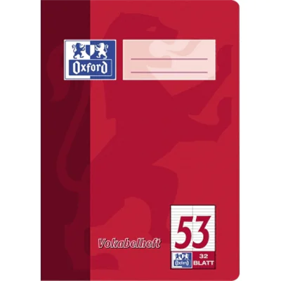 Oxford Vokabelheft 100050383 DIN A5 90g 32Bl. liniert Oxford Vokabelheft 100050383 DIN A5 90g 32Bl. liniert