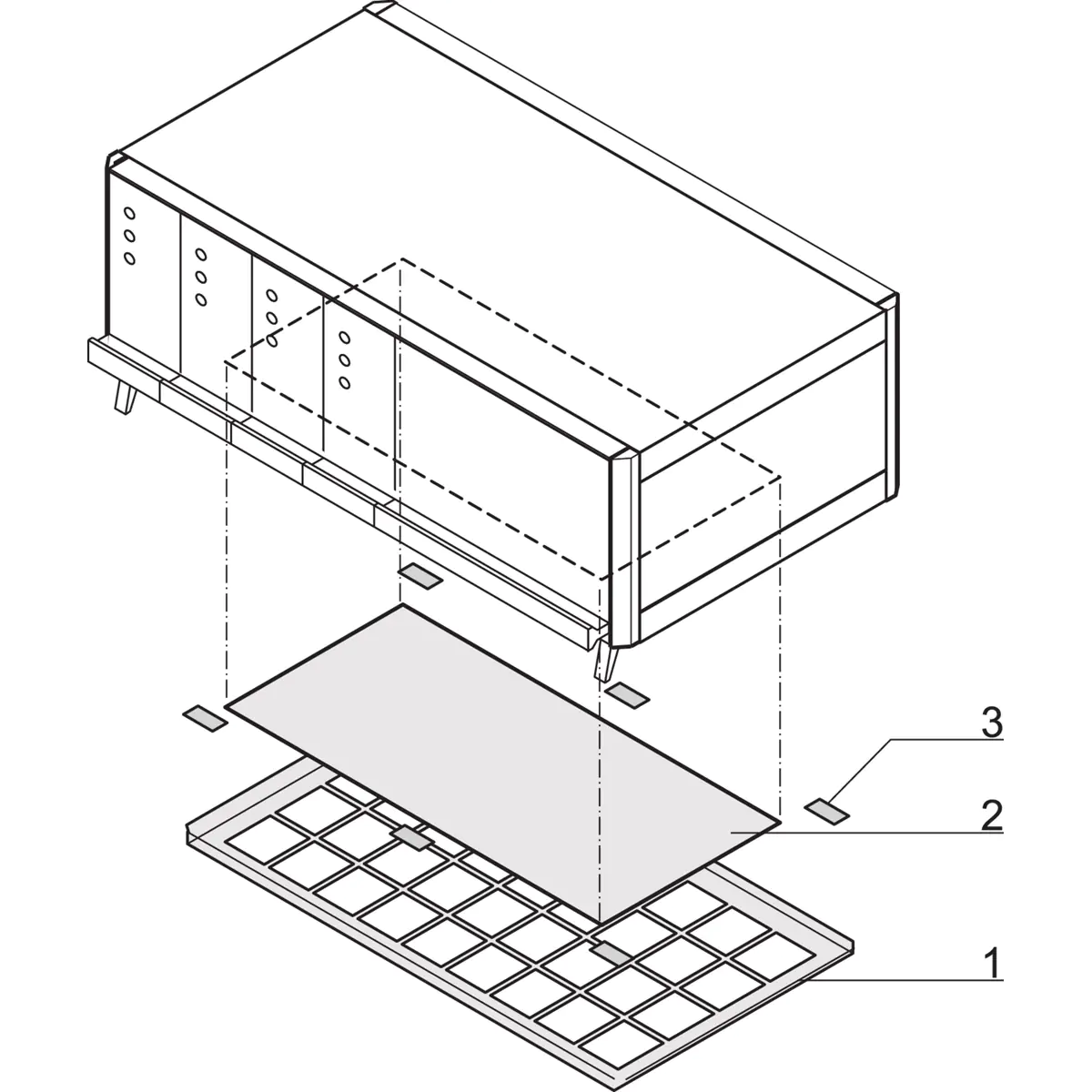 SCHROFF FILTER MAT 84HP SPARE PART - Rack-Zubehör 64571036