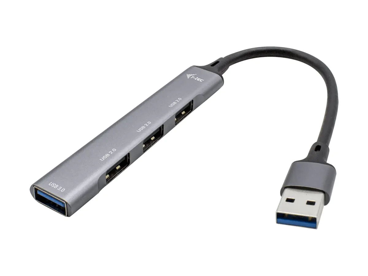 i-tec USB 3.0 Metal HUB - Hub - 1 x SuperSpeed U3HUBMETALMINI4