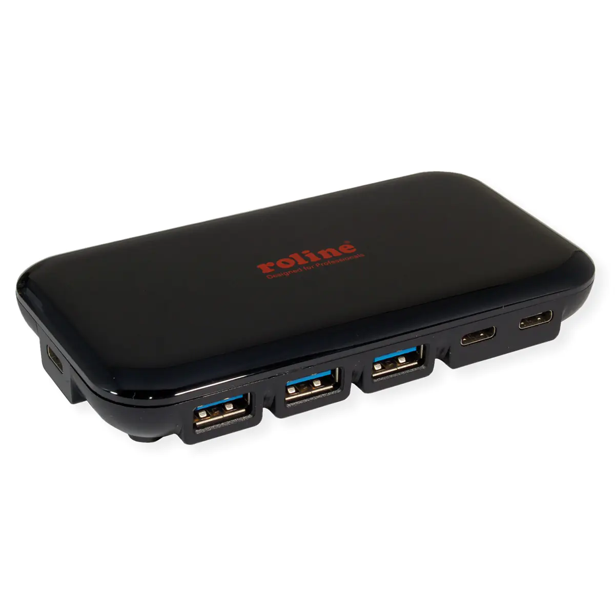 Roline USB3.2 Gen2 Hub 7fach 4x USB-A+ 3x USB-C Typ C-Kab