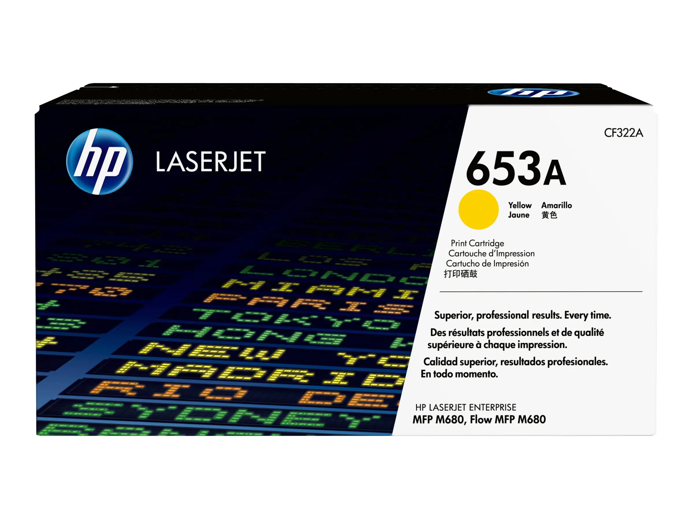 HP 653A - Gelb - original - LaserJet - Tonerpatrone (CF322A) - für Color LaserJet Enterprise MFP M680; LaserJet Enterprise Flow MFP M680