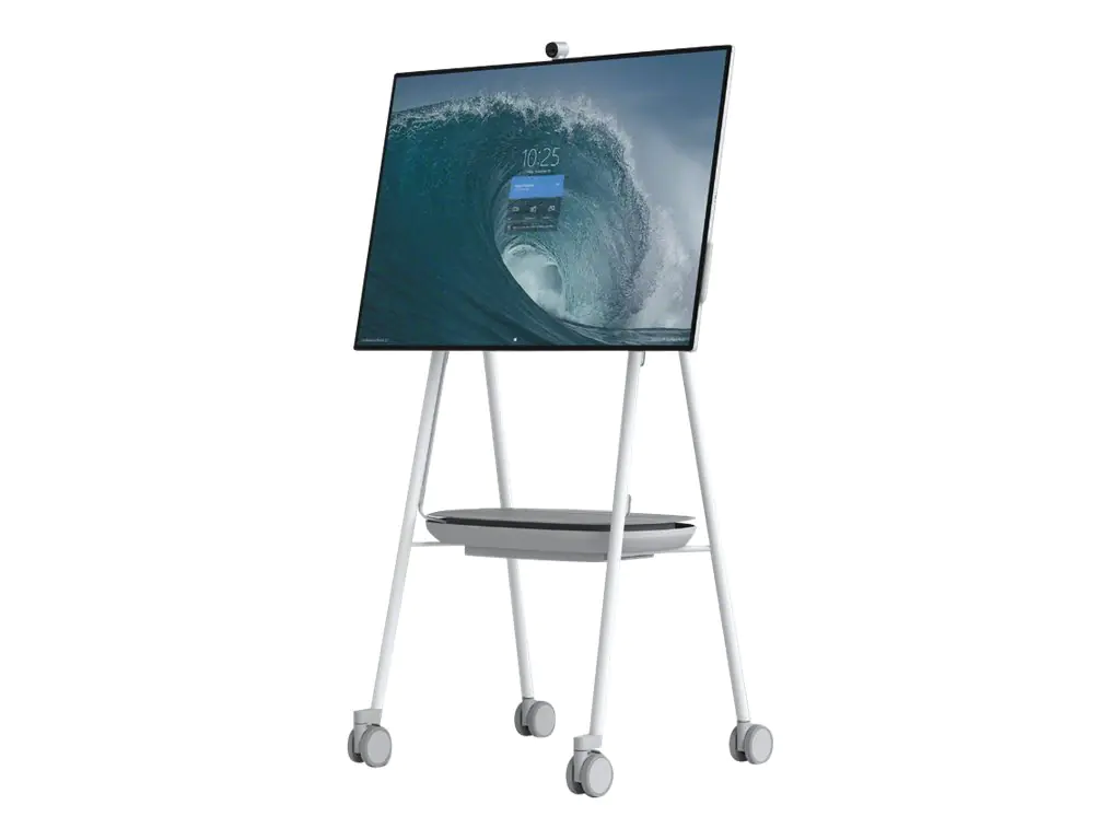 steelcase - Wagen - für interaktives flaches Paneel - Grau, Arctic White, Pewter - für Microsoft Surface Hub 2S 50", Hub 3 for Business