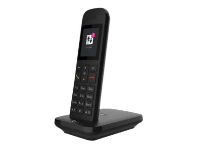 Telekom Sinus 12 - Schnurlostelefon mit Rufnummernanzeige - DECT - Schwarz