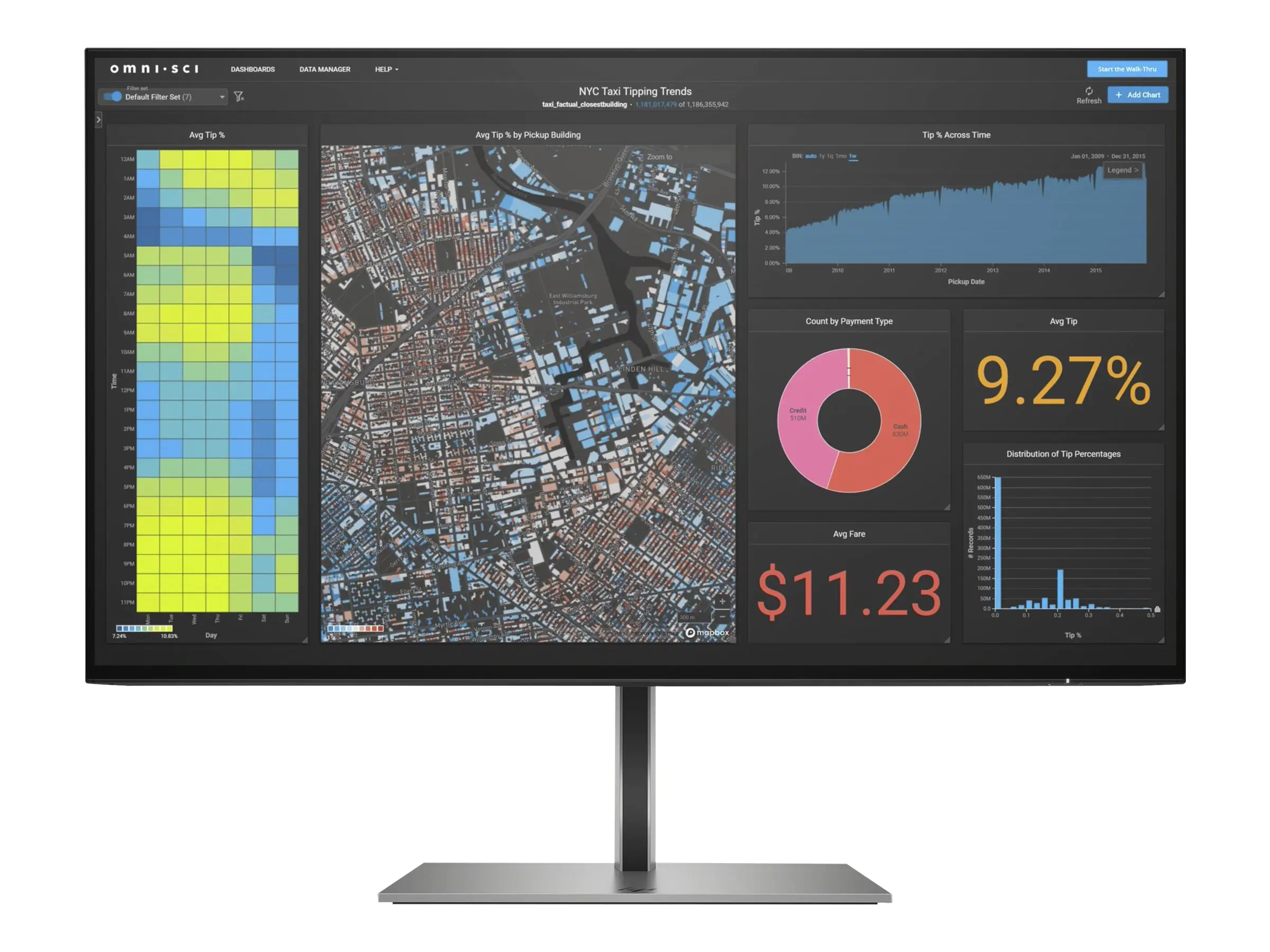 HP Z24f G3 - LED-Monitor - 61 cm (24") (23.8" sichtbar) - 1920 x 1080 Full HD (1080p) @ 60 Hz - IPS - 300 cd/m² - 1000:1 - 5 ms - HDMI, 2xDisplayPort - für HP 250 G9; Elite 600 G9, 800 G9; EliteBook 830 G6; Pro 260 G9, 290 G9; ZBook Firefly 14 G9