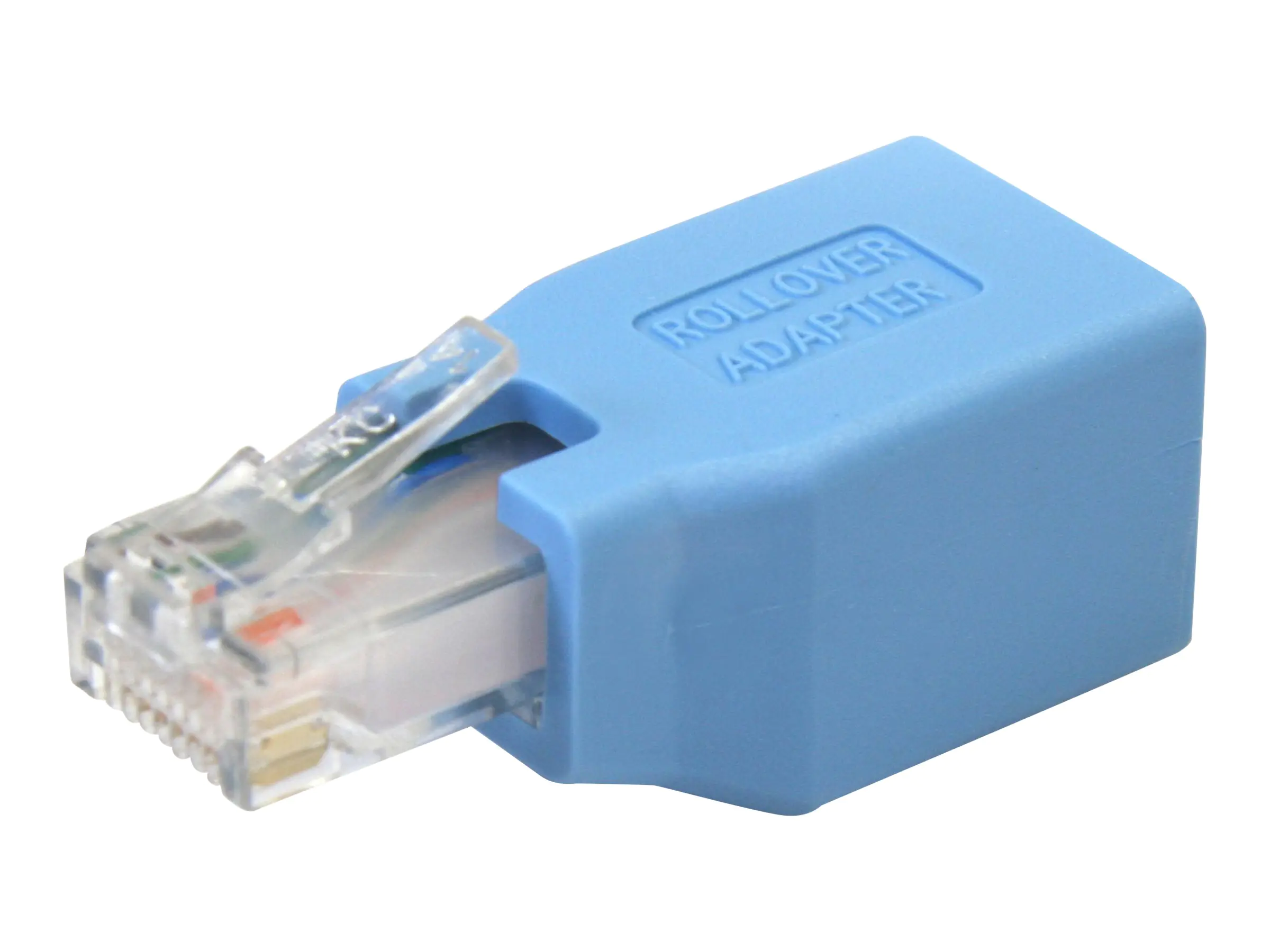StarTech Cisco Konsolen Rollover Adapter für RJ45 Ethernet Kabel - St/Bu - Netzwerkadapterkabel - RJ-45 (M) zu RJ-45 (W) - Blau