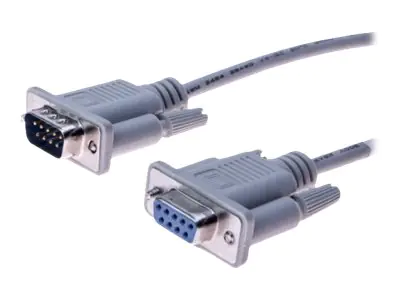 generic - Serielles Verlängerungskabel - DB-9 (W) zu DB-9 (M) - 5 m - geformt - Grau generic - Serielles Verlängerungskabel - DB-9 (W) zu DB-9 (M) - 5 m - geformt - Grau