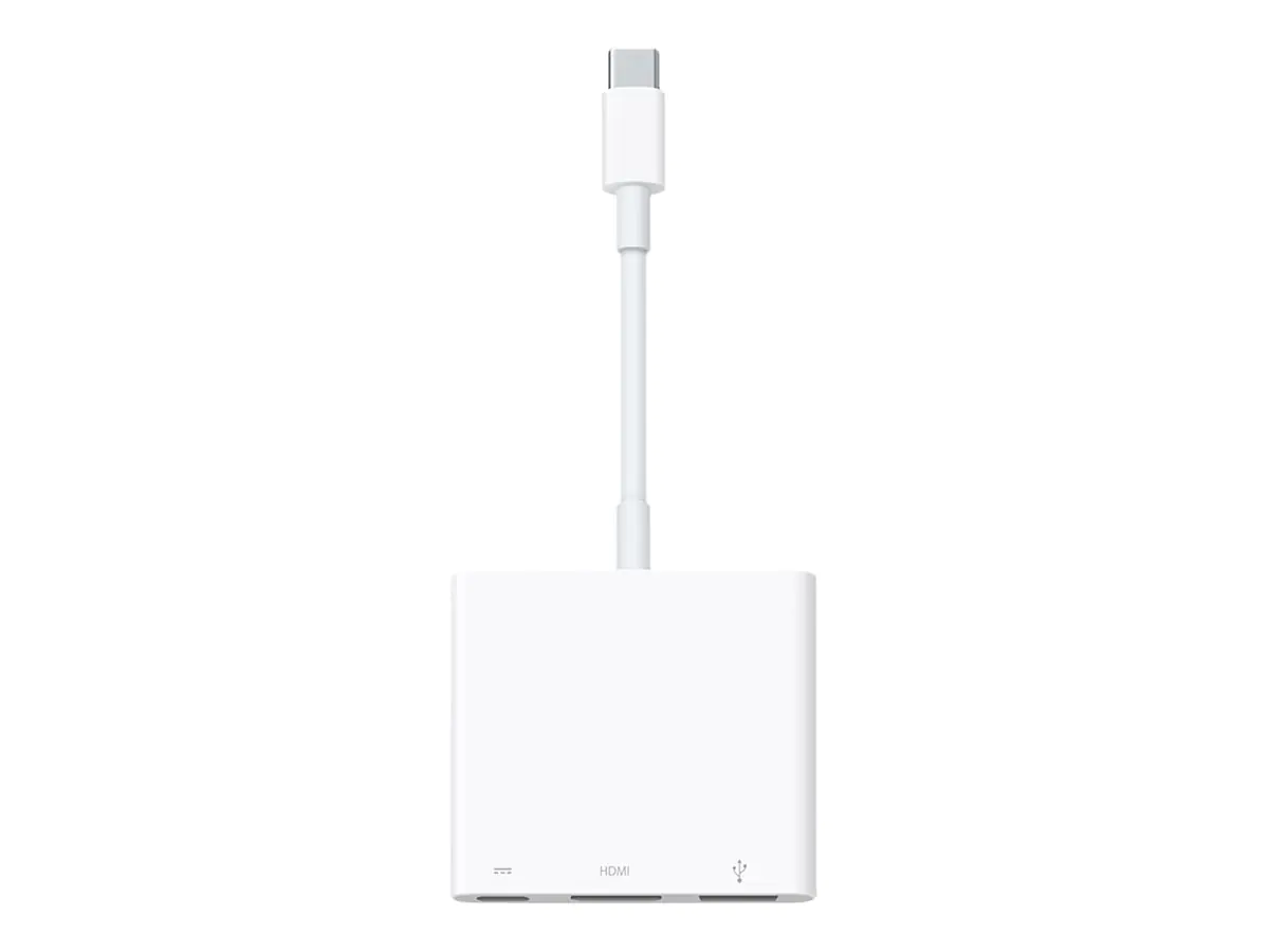 Apple - Videoadapter - 24 pin USB-C männlich zu USB, HDMI, USB-C (nur Spannung) weiblich - 4K-Support (3840 x 2160)