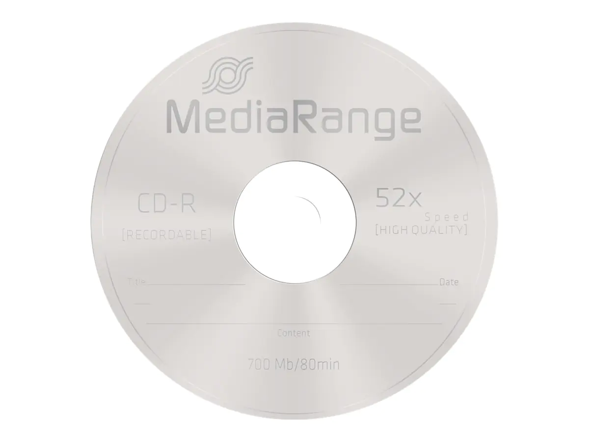 MediaRange - 100 x CD-R - 700 MB (80 Min) 52x - Spindel MediaRange - 100 x CD-R - 700 MB (80 Min) 52x - Spindel