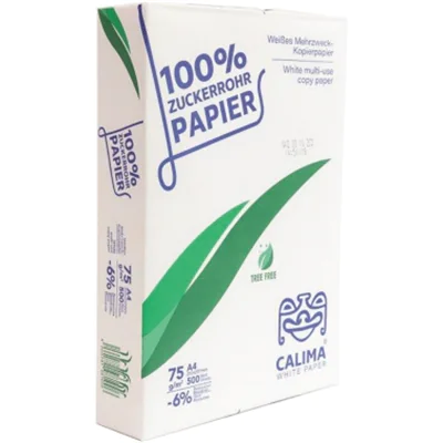 CALIMA Kopierpapier 8045-10A75S Zuckerrohrpapier A4 75g weiß 500Bl. CALIMA Kopierpapier 8045-10A75S Zuckerrohrpapier A4 75g weiß 500Bl.