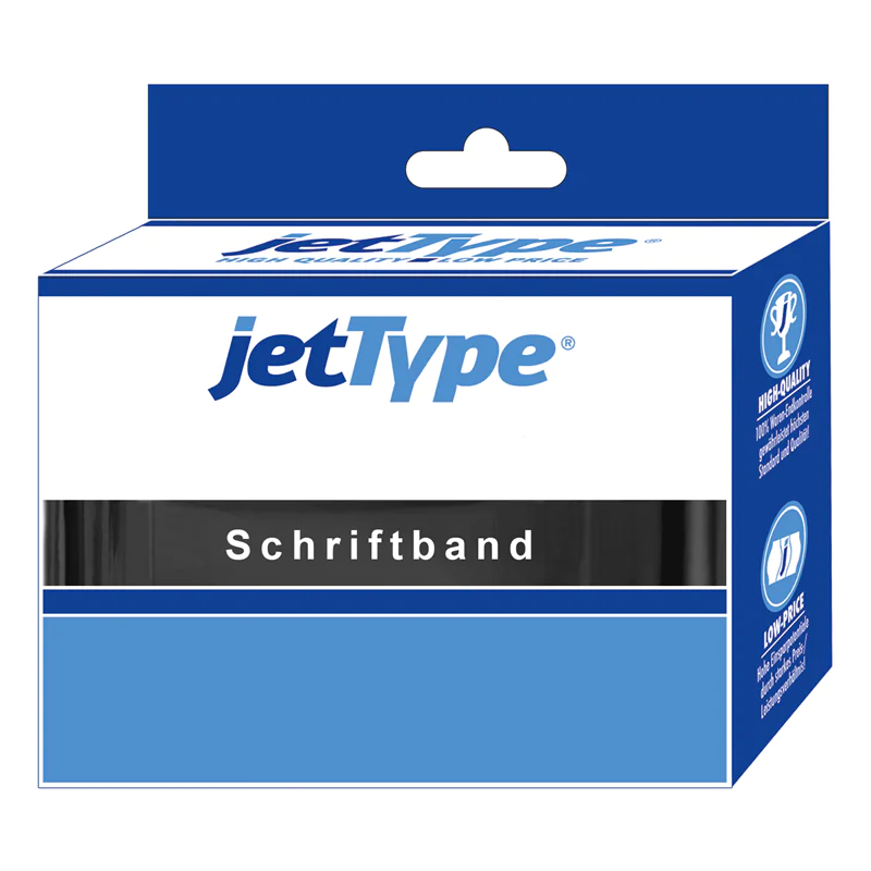 jetType Schriftband kompatibel zu Brother TZE-S231 12 mm 8 m schwarz auf weiß laminiert extra star