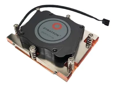 Dynatron - Prozessor-Luftkühler - (für: Socket SP5) - Kupferfinnen + Dampfkammer - 80 mm - 1U