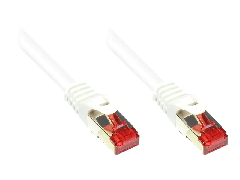 Good Connections RNS - Patch-Kabel - RJ-45 (M) bis RJ-45 (M) - 7.5 m - SFTP, PiMF - CAT 6 - geformt, ohne Haken - weiß