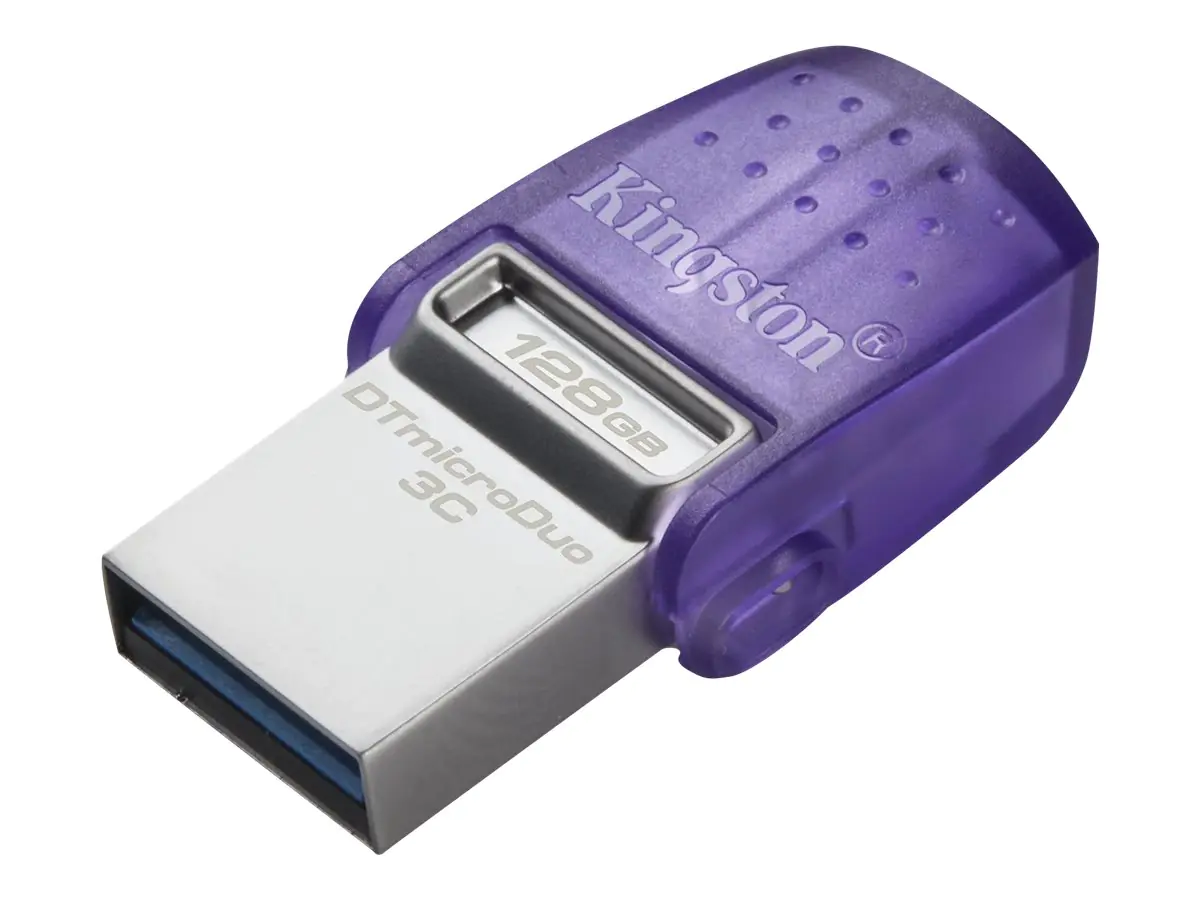 Kingston DataTraveler microDuo 3C - USB-Flash-Laufwerk - 128 GB - USB 3.2 Gen 1 / USB-C