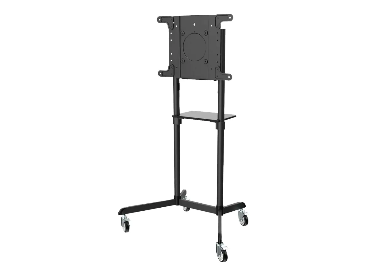 Eaton Tripp Lite Series Rolling TV/Monitor Cart for 37" to 70" Flat-Screen Displays, Rotating Portrait/Landscape Mount - Aufstellung - Voll beweglich - für TV / Bildschirm - Stahl - Schwarz - Bildschirmgröße: 94-177.8 cm (37"-70") - Bodenaufstellung